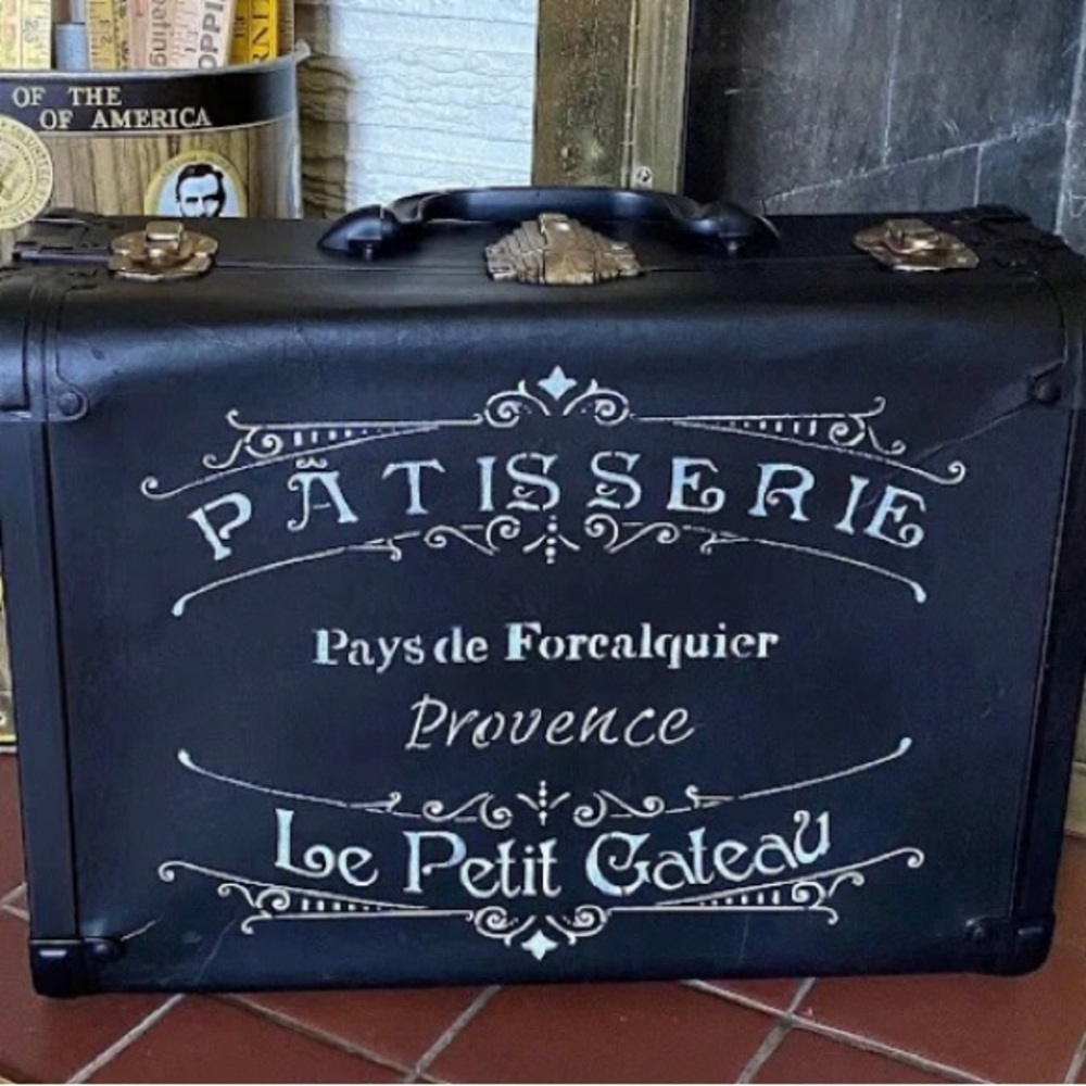 Vintage Hard Shell Leather Suitcase (#2) - Picture 12 of 12